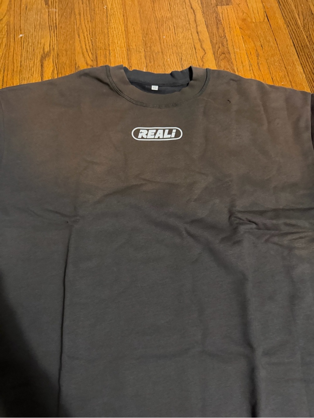 Short Sleeve Crewneck T‑Shirt in Black